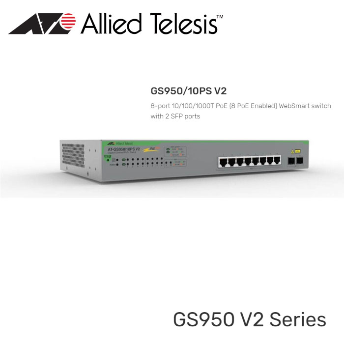 GS950-10PS-V2-8-port-10-100-1000T-PoE-8-PoE-Enabled-WebSmart-switch-with-2-SFP-ports